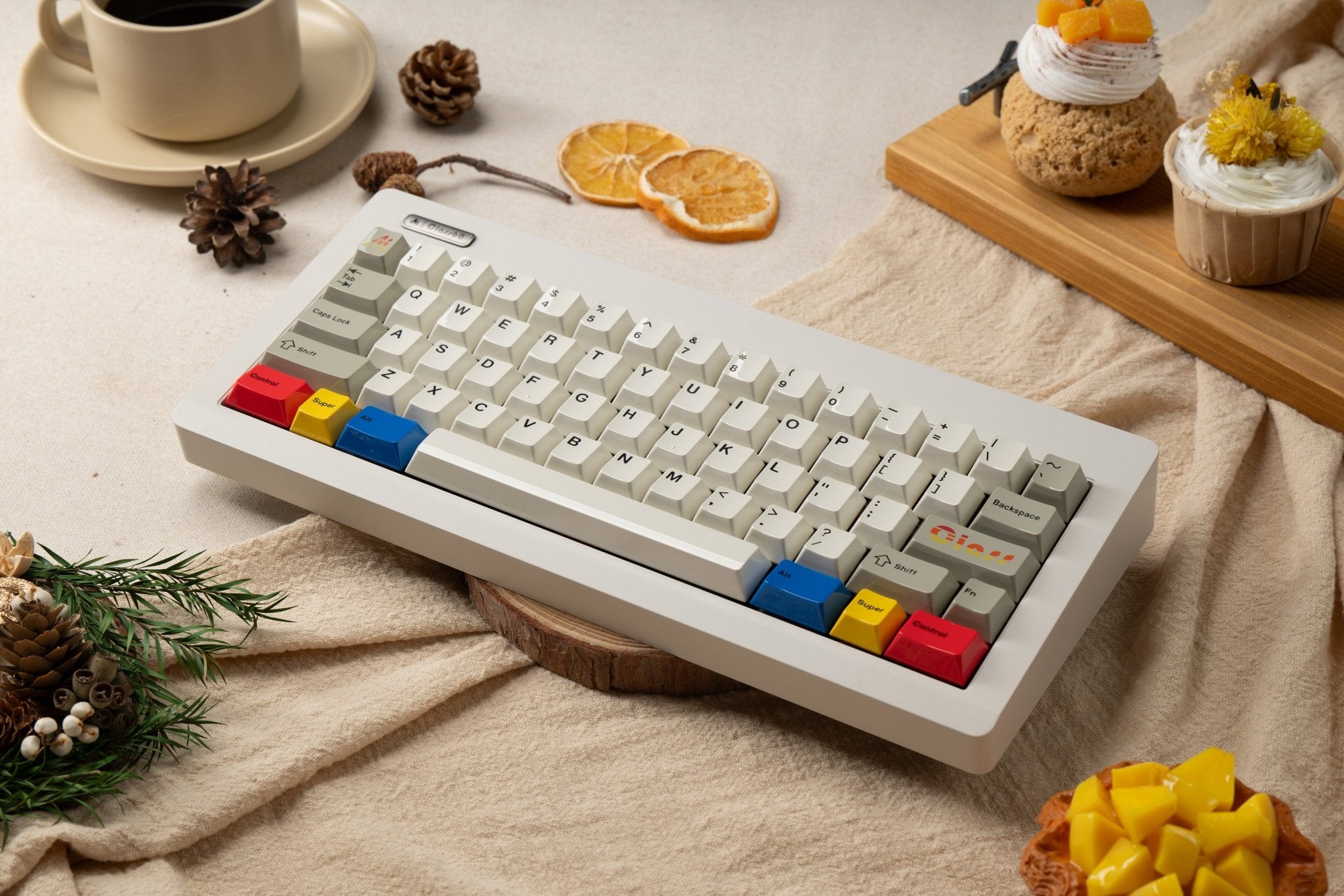 Glazed Beige Keycaps Sets - #MMkeyboard#